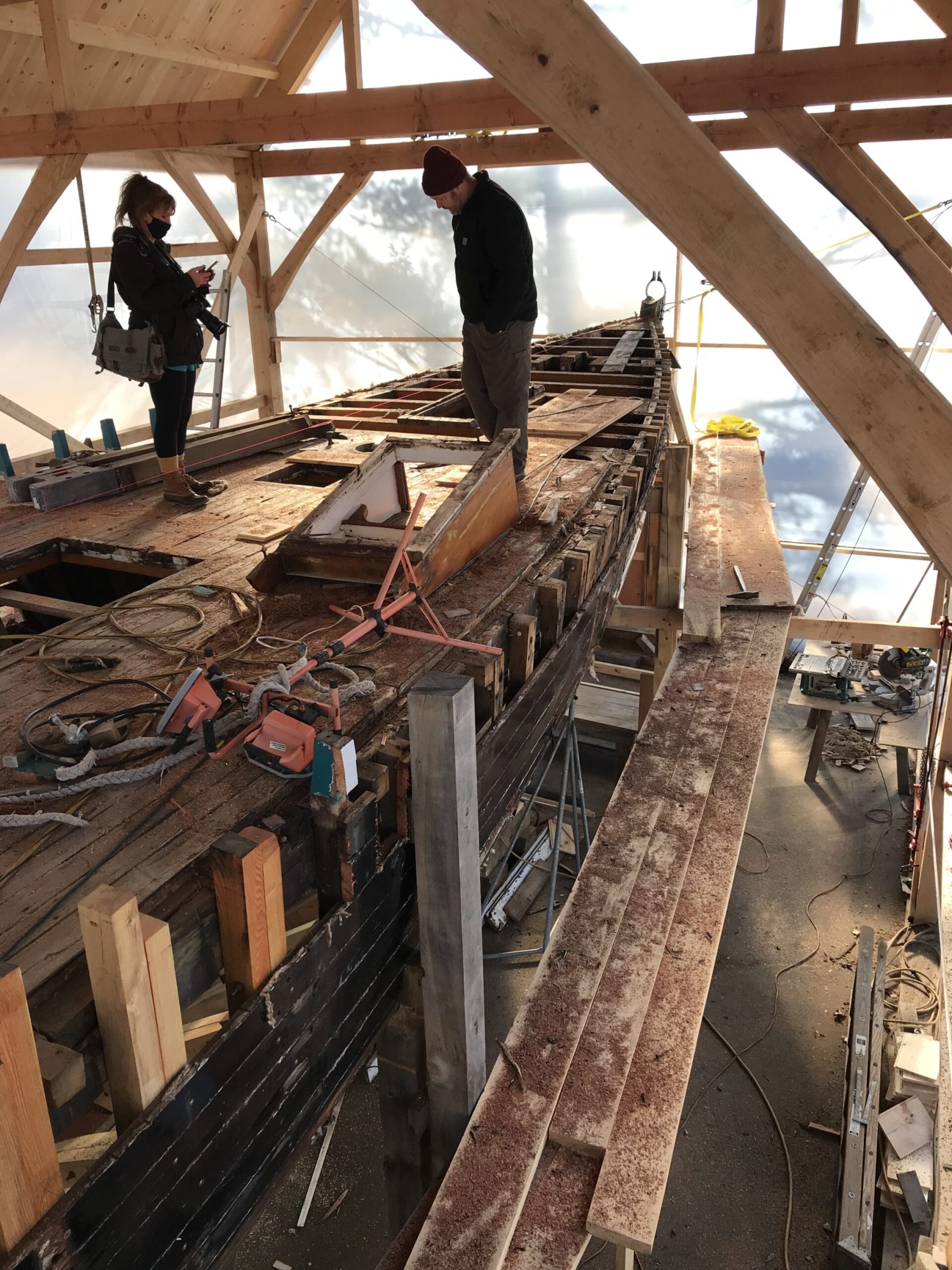 Restorations On The Schooner Hindu